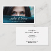 名刺の写真の背景(美しいサロン) 名刺 (正面/裏面)