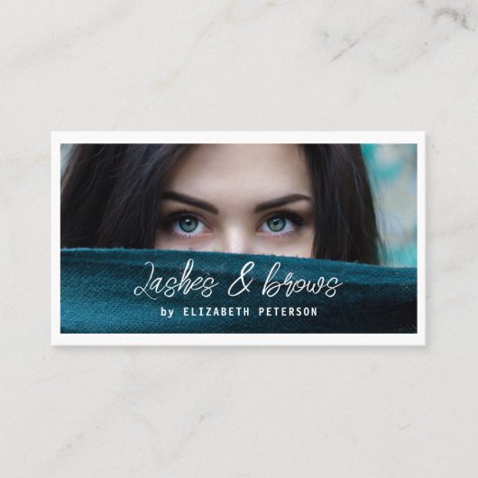 名刺の写真の背景(美しいサロン) 名刺 (正面)