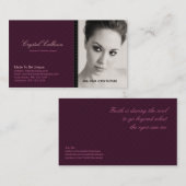 名刺の写真テンプレート-きれいなプロフェッショナル 名刺 (正面/裏面)