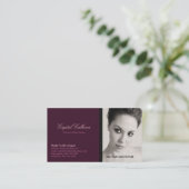 名刺の写真テンプレート-きれいなプロフェッショナル 名刺 (スタンド正面)