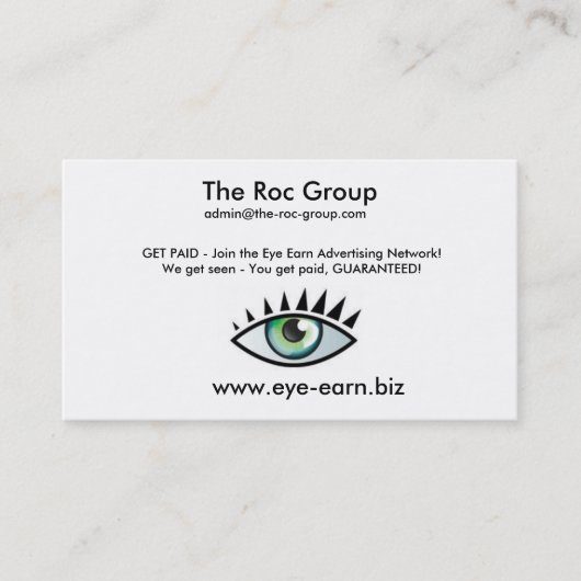 名刺の収入の建築者 名刺 (正面)