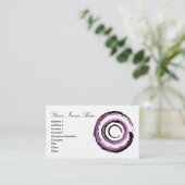 名刺の回状のイラストレーション 名刺 (スタンド正面)