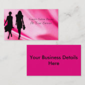 名刺の女性のファッション画像 名刺 (正面/裏面)
