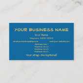 名刺の宛先:ゴールデン水仙 名刺 (裏面)