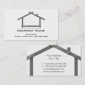 名刺の家の金属のメートル用具 名刺 (正面/裏面)