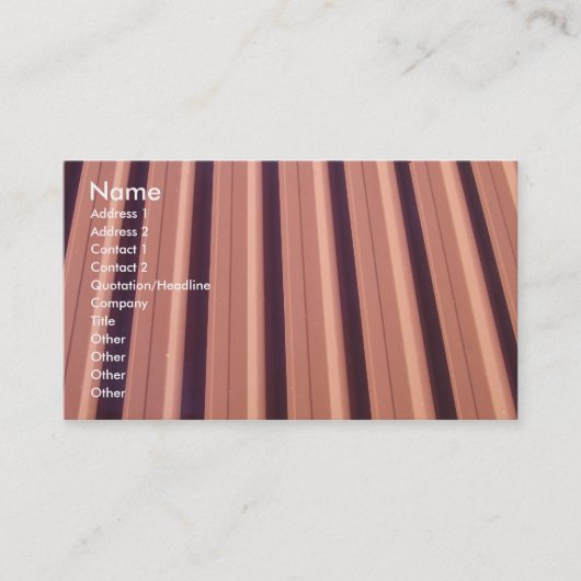 名刺の屋根ふき........... 名刺 (正面)