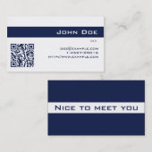 名刺の帝国濃紺 名刺 (正面/裏面)