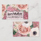 名刺の幾何学的ガーデンバラ金ゴールドグリッター 名刺 (正面/裏面)