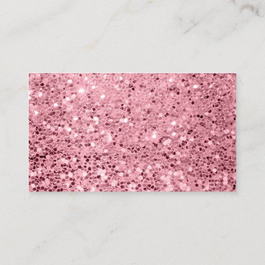 名刺の幾何学的バラ金ゴールドグリッター 名刺 (裏面)