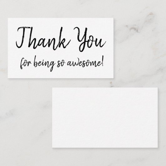 名刺の感謝ありがとう 名刺 (正面/裏面)