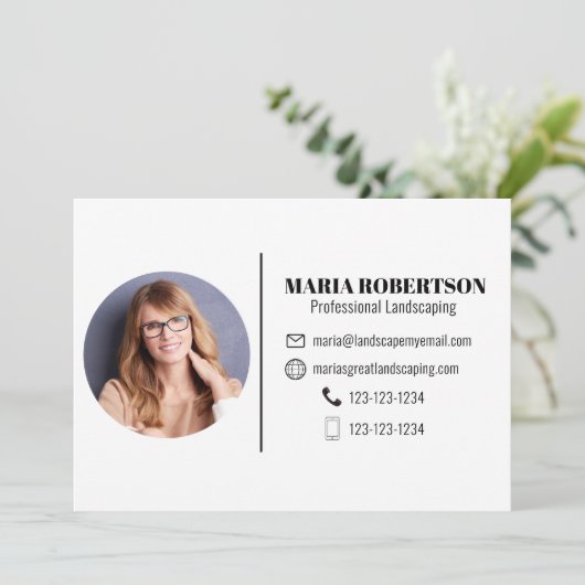 名刺の招待状 招待状 (スタンド正面)