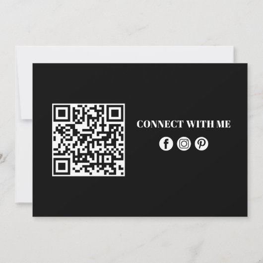 名刺の招待状 招待状 (裏面)