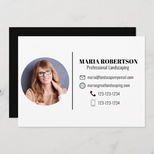 名刺の招待状 招待状 (正面/裏面)