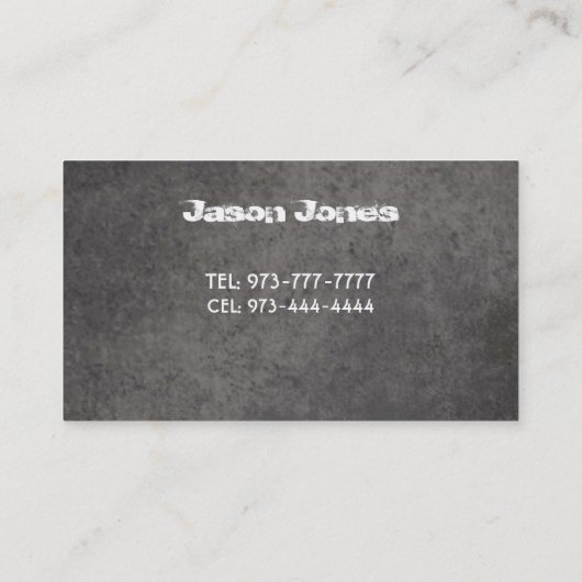 名刺の掘削 名刺 (裏面)