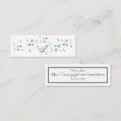 名刺の接触カード スキニー名刺 (正面/裏面)