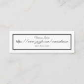 名刺の接触カード スキニー名刺 (裏面)