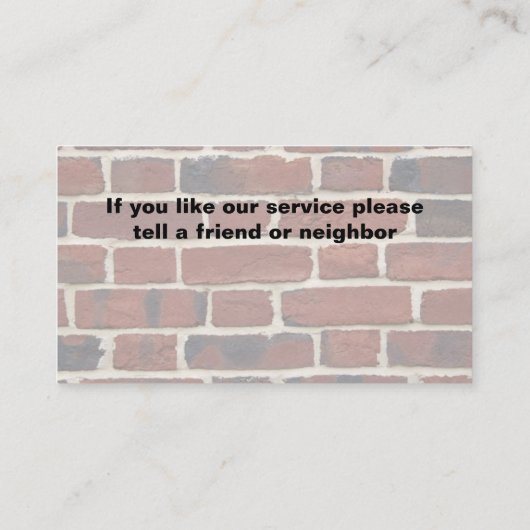 名刺の改築 名刺 (裏面)