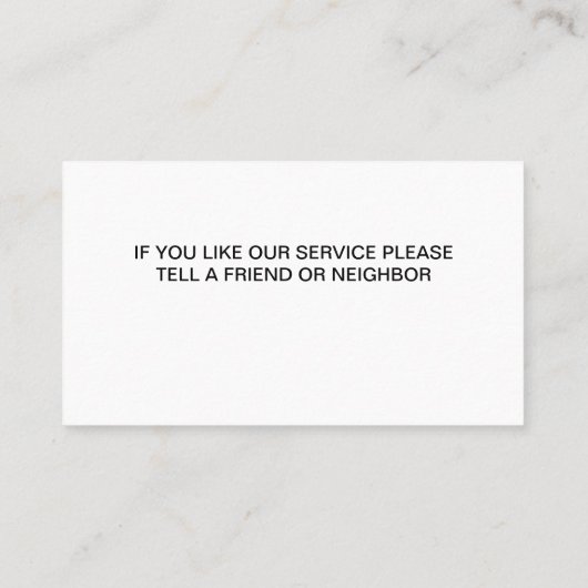 名刺の改築 名刺 (裏面)