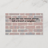 名刺の改造 名刺 (裏面)