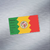 名刺の旗つきロサンゼルス磁石 マグネット名刺 (インサイチュ)