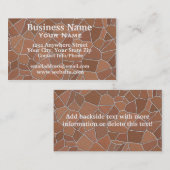 名刺の旗の石 名刺 (正面/裏面)