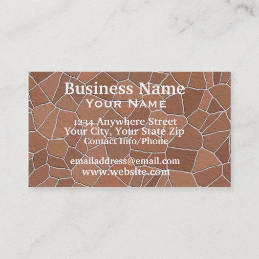 名刺の旗の石 名刺 (正面)