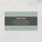 名刺の明はっきりしたるい山型 名刺 (裏面)