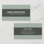 名刺の明はっきりしたるい山型 名刺 (正面/裏面)