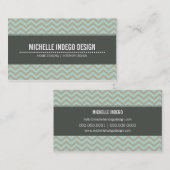 名刺の明はっきりしたるい山型 名刺 (正面/裏面)