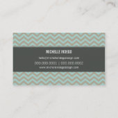 名刺の明はっきりしたるい山型 名刺 (裏面)