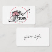 名刺の曳航 名刺 (正面/裏面)