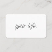 名刺の曳航 名刺 (裏面)