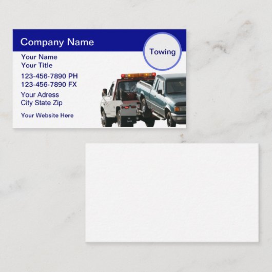 名刺の曳航 名刺 (正面/裏面)