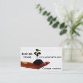 名刺の植物イメージ 名刺 (スタンド正面)