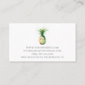 名刺の水色パイナップル 名刺 (正面)