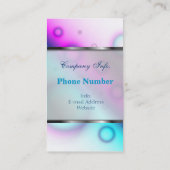 名刺の泡抽象的な背景 名刺 (裏面)