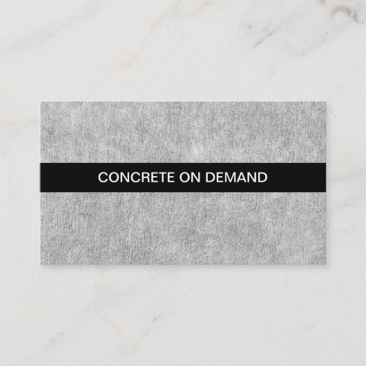 名刺の流し込みコンクリート 名刺 (正面)