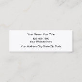 名刺の溶接 スキニー名刺 (裏面)