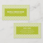 名刺の生山模様ライムグリーン 名刺 (正面/裏面)