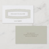 名刺の生鮮シボパターン（の模様が）あるパネ 名刺 (正面/裏面)