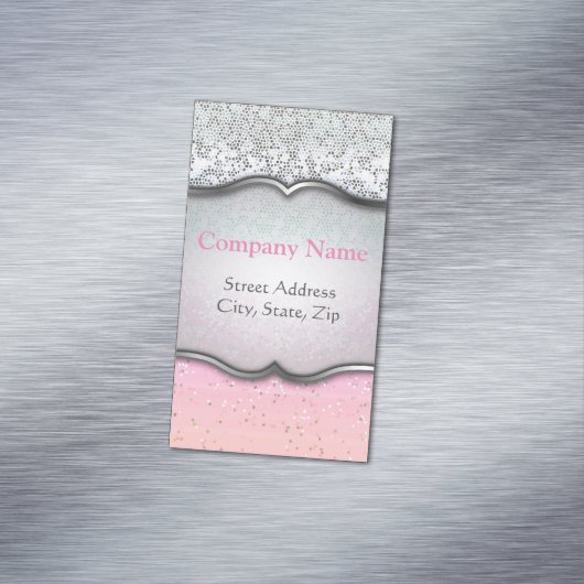 名刺の磁石のグリッターのスターダスト マグネット名刺 (インサイチュ)