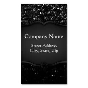 名刺の磁石水晶きらきら光るなStrass マグネット名刺