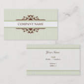 名刺の神スタイリッシュヴィンテージ茶色 名刺 (正面/裏面)