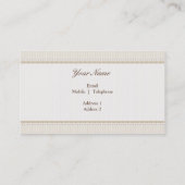 名刺の神スタイリッシュヴィンテージ金ゴールド茶色 名刺 (裏面)