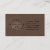 名刺の紋章を入王室のれる 名刺 (裏面)