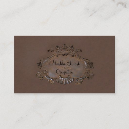 名刺の紋章を入王室のれる 名刺 (正面)