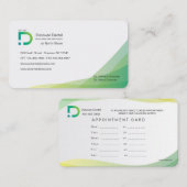 名刺の緑の色相 名刺 (正面/裏面)