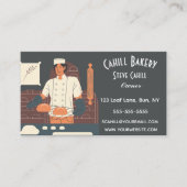 名刺の編集可能なベーカリー 名刺 (正面)