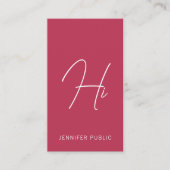 名刺の縦モダンタイポグラフィ 名刺 (正面)