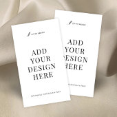 名刺の縦印刷デザイン 名刺